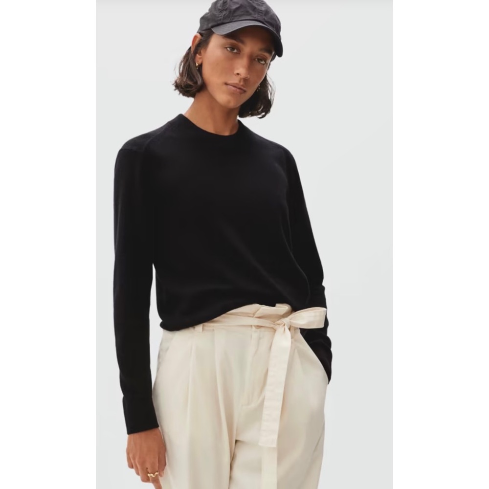 Everlane the cashmere crew 100% cashmere lightweight slightly relaxed